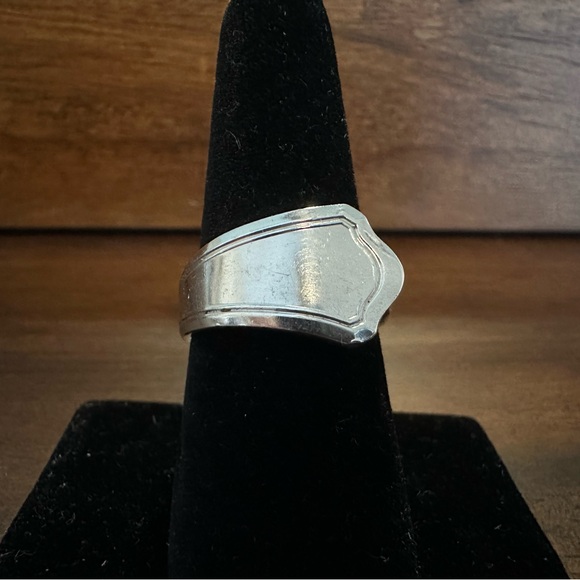 Silver Plated Spoon Ring - Picture 1 of 13